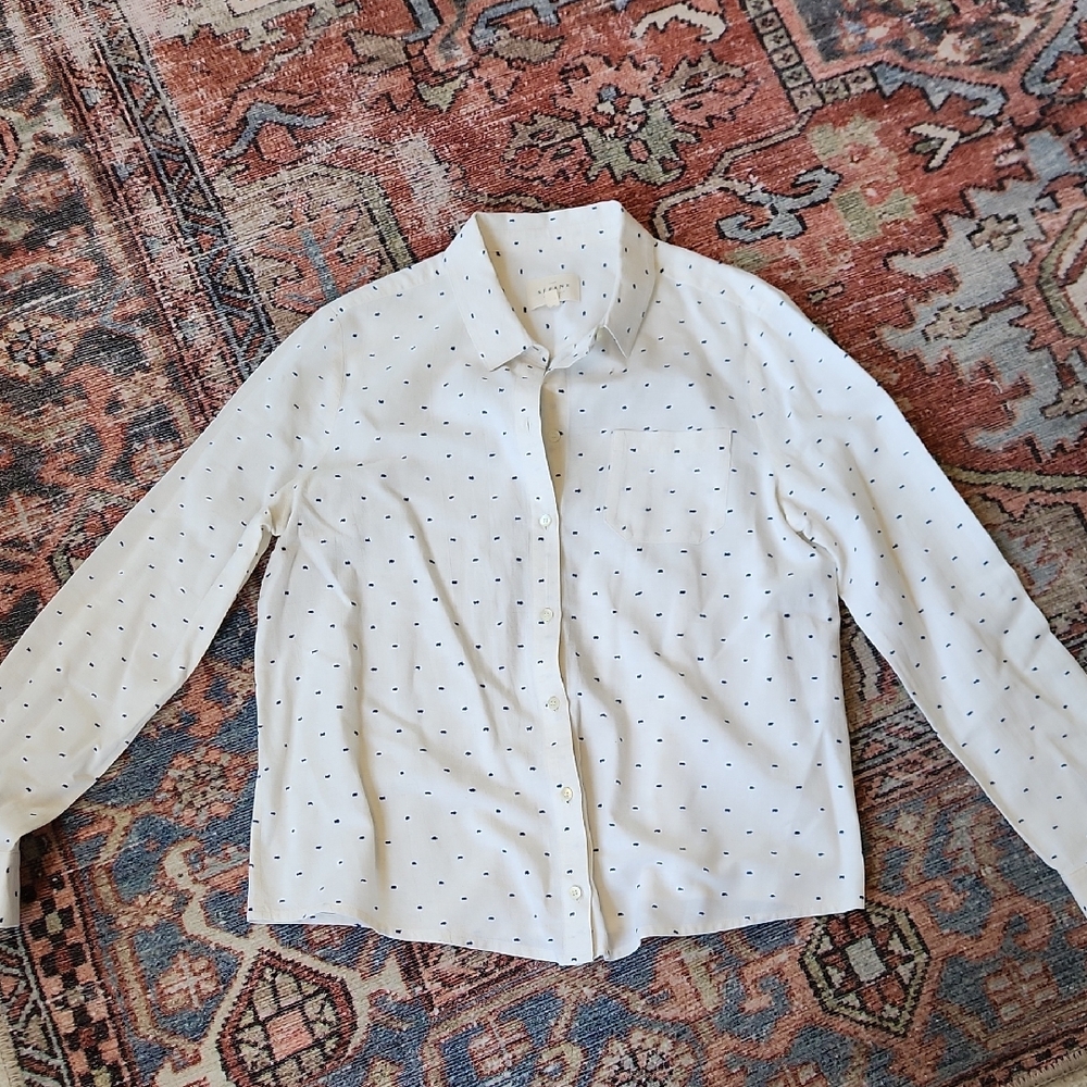 Sezane Tomboy Plumetis Ecru Meghan Markle SZ 40